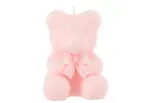Kaars Teddy Beer Roze Small-8u