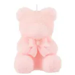 Kaars Teddy Beer Roze Small-8u