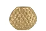 Inga jada gold goud ovaal vaas structuur 24x10x20cm