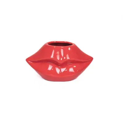 HV Lip vaas rood - Red- 21x19x11cm