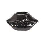 lip vaas mat 21x19x11cm Zwart