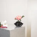 lip vaas mat 21x19x11cm Zwart