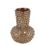 Djedda vaas dots donker parel bruin 16,5x23cm Spikes