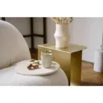 Marmer dienblad rond Ø30cm beige