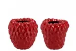 Raspberry vase red 19x19cm