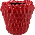 Raspberry vase red 19x19cm