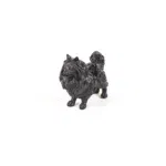 zwarte pomeranian en dwergkees