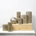 Metallic bronze branded by stoepkaarsen luxe