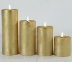 Counrtyfield led kaars goud