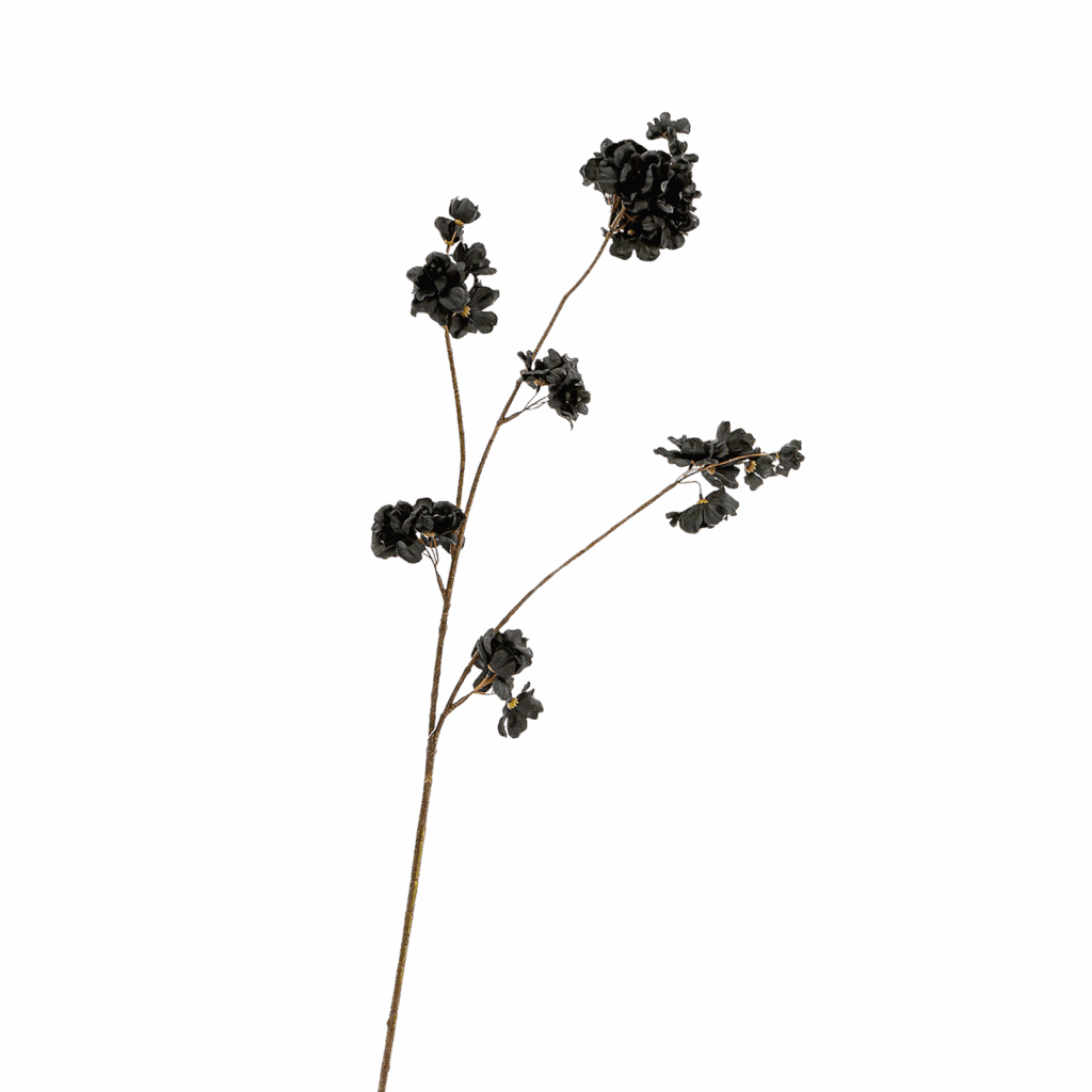 Zijden bloesemtak prunus malaga spray zwart 84cm