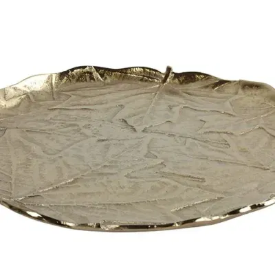 Dienblad goud bladeren