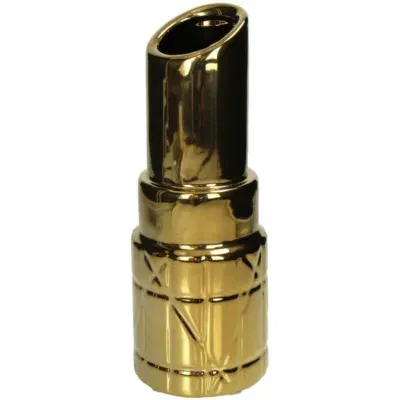 Vaas Lipstick Goud 10x10x27cm