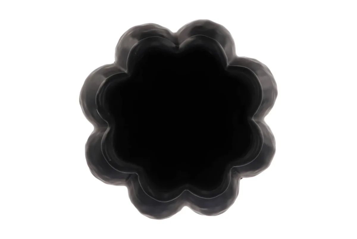 Garlic black high vase 23x40cm