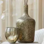 Light & Living Vaas Ø16x29 cm MOLUSI glas donker goud