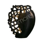 Colmore Vaas Alu Matt Zwart Goud Black Gold 26X10X31cm