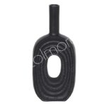 Colmore vaas Raw Matt Black Zwart 18X6X41cm