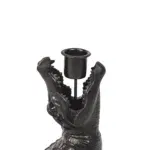 Housevitamin Crocodile krokodil Candle holder - Black zwart - 15x18x12cm
