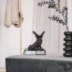 Housevitamin Crocodile krokodillen Lamp - Black zwart - 10x17x18,5 cm