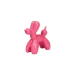 HV Hond balloon beeld Neon Pink Roze - 19x18,5x18,5cm