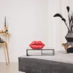 HV Lip vaas rood - red- 15,5x6,5x7,5cm