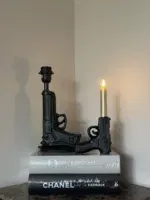 HV Pistool Lamp - Zwart - 15x9x32cm - Afbeelding 2