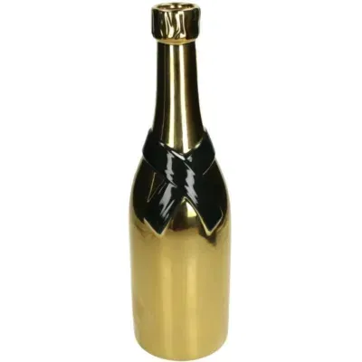 Vaas Champagnefles Goud 12x11x39cm