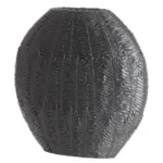 Light & Living Vaas ovaal 29,5x10x30cm NIVICA mat zwart