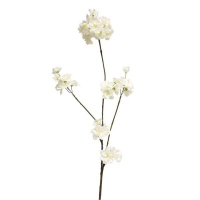 Kersen bloesem Zijden bloem wit 84cm