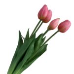 Zijden Tulpen boeket roze 40 cm
