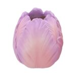 Tulp vaas roze paars pastel 21x21x24cm