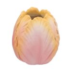 Tulp vaas roze geel pastel 21x21x24cm