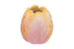 Tulp vaas roze geel pastel 21x21x24cm