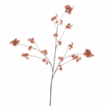 Zijden bloesemtak Prunus Malaga spray taupe oud roze 126cm
