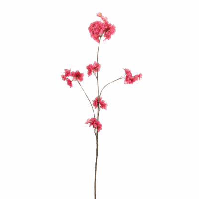 Zijden bloesemtak prunus malaga spray fuchia 84cm