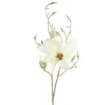Countryfield zijden bloem Magnolia S wit crème - 86cm