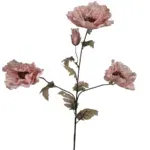 Losse zijden bloem poppy roze