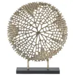 Ornament beeld coral goud zwart 48,5 cm