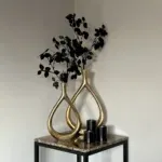 Vaas met gat Tara L goud 25 x 5,5 x 40 CM