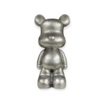 Teddy Beer beeld zilver 47 cm