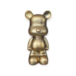 Staande teddy beer beeld goud 47 cm