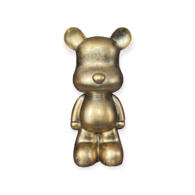 Staande teddy beer beeld goud 47 cm