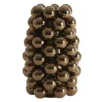 Kerstballen vaas brons 16x24cm