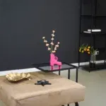 Pistool vaas neon roze S 12x5x12cm