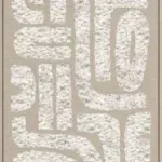 Wanddecoratie Canvas incl lijst Teddy Beige Taupe