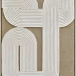 3D wanddecoratie 83x123cm Beige Taupe #2