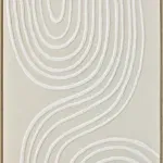 3D wanddecoratie 83x123cm taupe beige