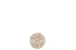Schelpen bol decoratie naturel beige S Ø8cm