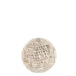 Schelpen bol decoratie naturel beige M Ø12cm