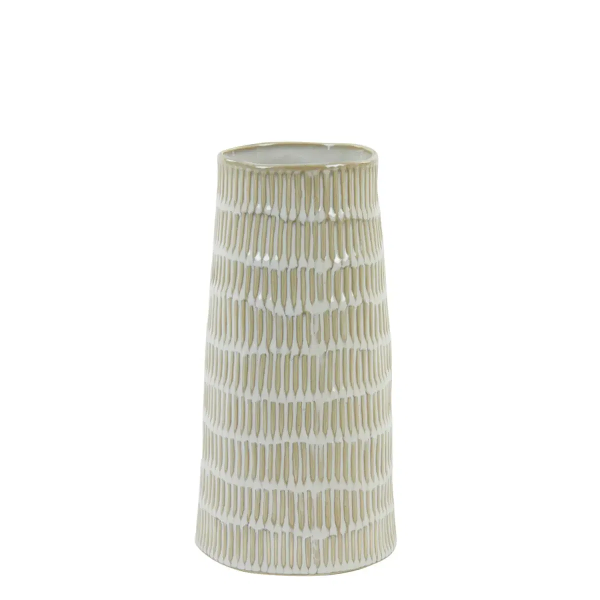 Light & Living Vaas Ø13x26,5 cm GIORGIA crème beige