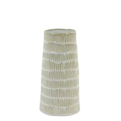 Light & Living Vaas Ø13x26,5 cm GIORGIA crème beige